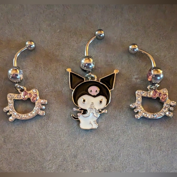 Kuromi Bellybutton Ring - Picture 3 of 6